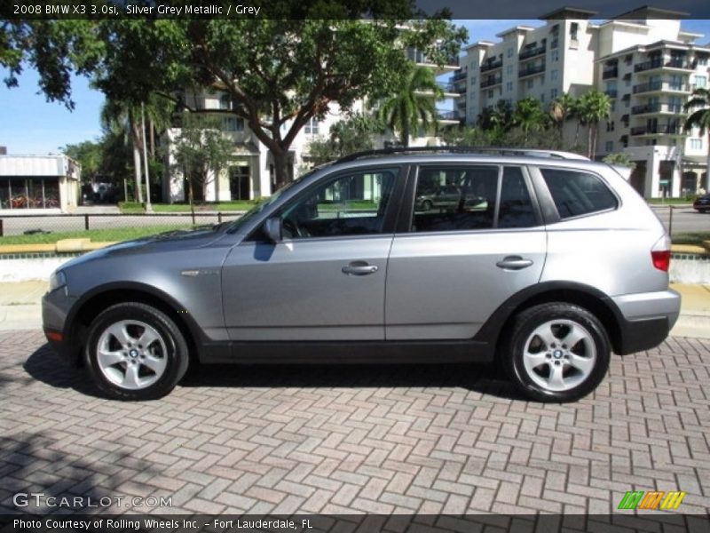 Silver Grey Metallic / Grey 2008 BMW X3 3.0si