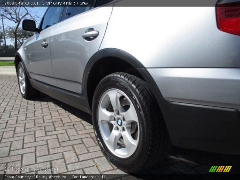 Silver Grey Metallic / Grey 2008 BMW X3 3.0si