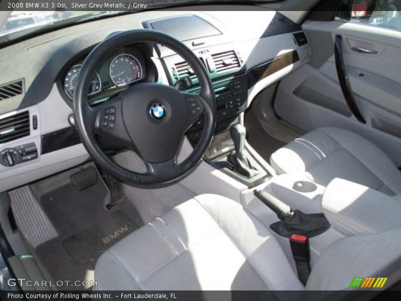 Silver Grey Metallic / Grey 2008 BMW X3 3.0si