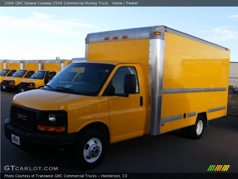 Yellow / Pewter 2006 GMC Savana Cutaway 3500 Commercial Moving Truck