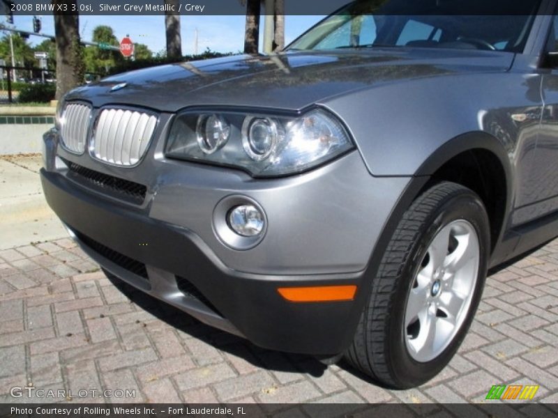 Silver Grey Metallic / Grey 2008 BMW X3 3.0si