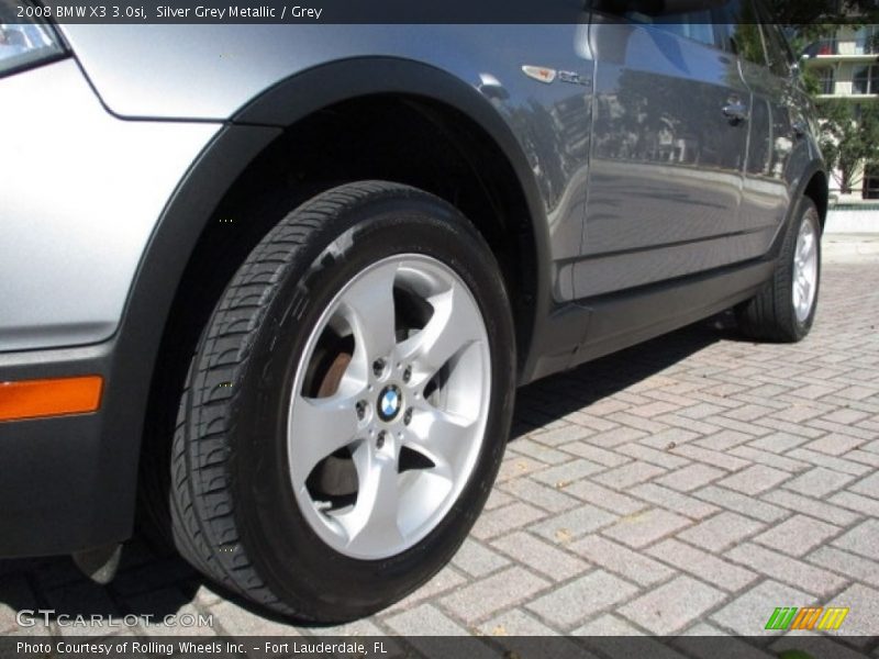 Silver Grey Metallic / Grey 2008 BMW X3 3.0si