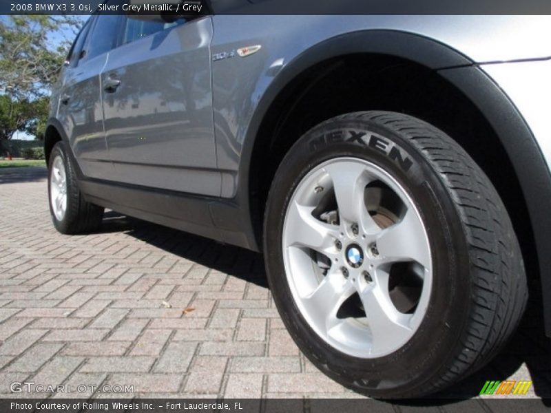 Silver Grey Metallic / Grey 2008 BMW X3 3.0si