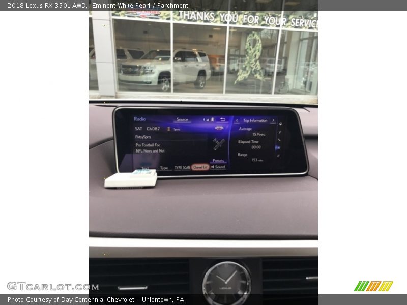 Eminent White Pearl / Parchment 2018 Lexus RX 350L AWD