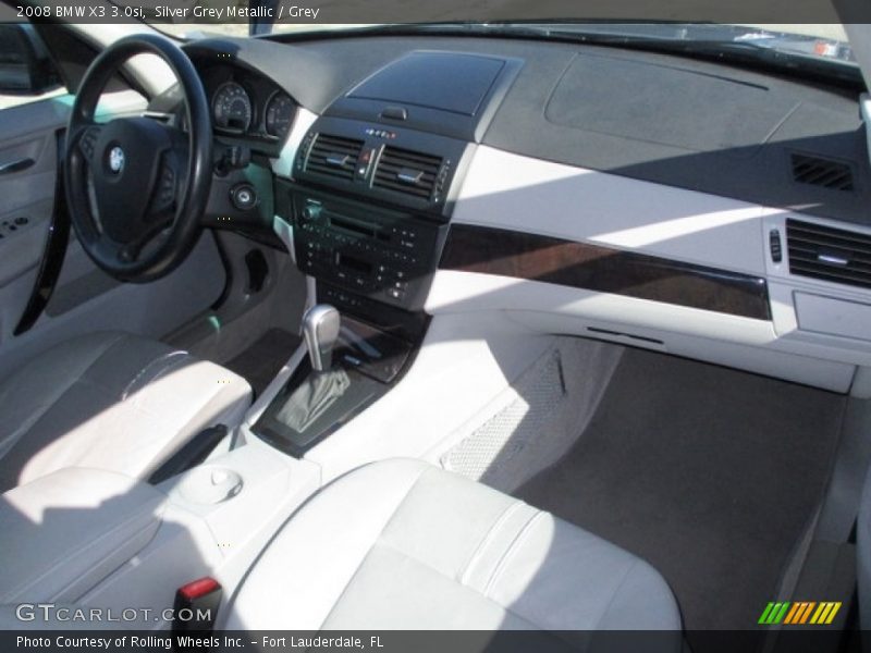 Silver Grey Metallic / Grey 2008 BMW X3 3.0si