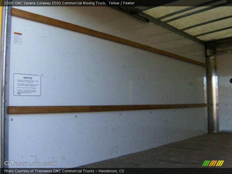 Yellow / Pewter 2006 GMC Savana Cutaway 3500 Commercial Moving Truck