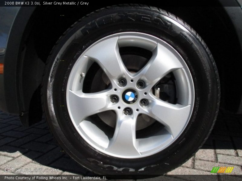 Silver Grey Metallic / Grey 2008 BMW X3 3.0si