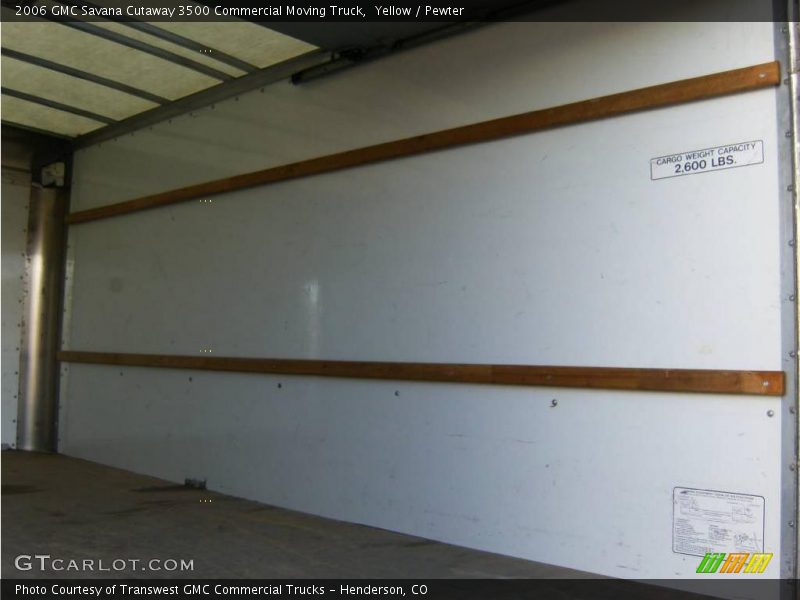 Yellow / Pewter 2006 GMC Savana Cutaway 3500 Commercial Moving Truck