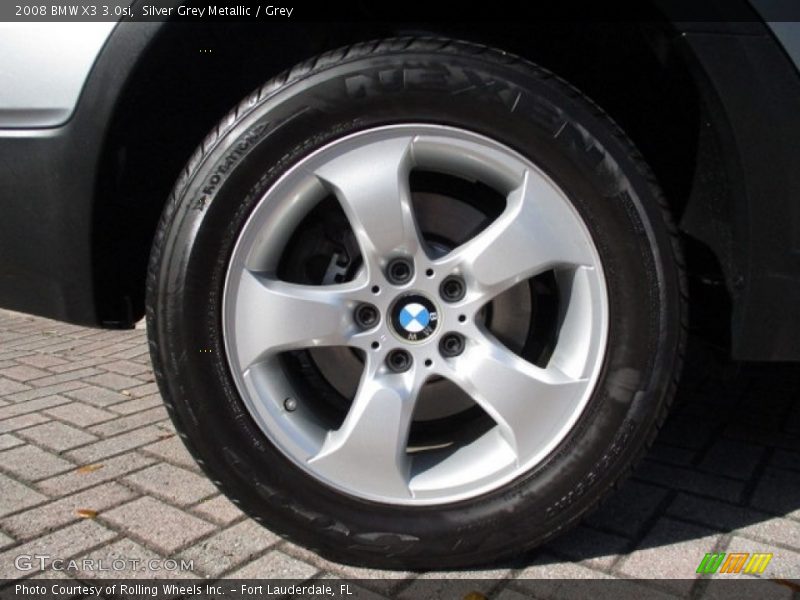 Silver Grey Metallic / Grey 2008 BMW X3 3.0si