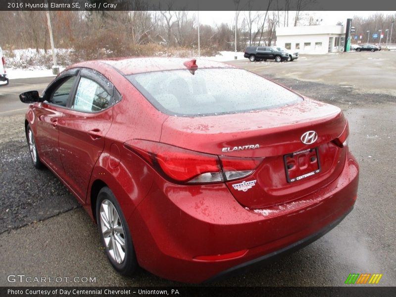 Red / Gray 2016 Hyundai Elantra SE