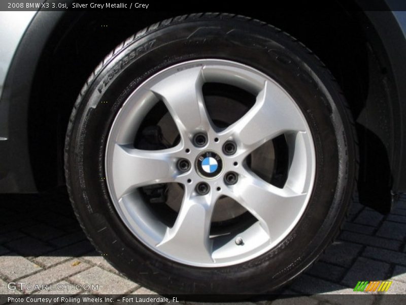 Silver Grey Metallic / Grey 2008 BMW X3 3.0si
