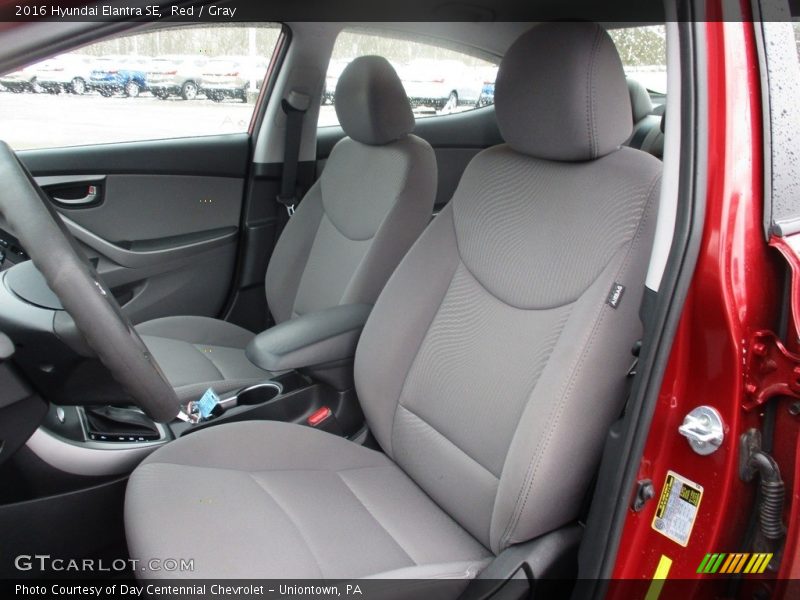 Red / Gray 2016 Hyundai Elantra SE