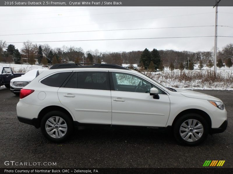 Crystal White Pearl / Slate Black 2016 Subaru Outback 2.5i Premium