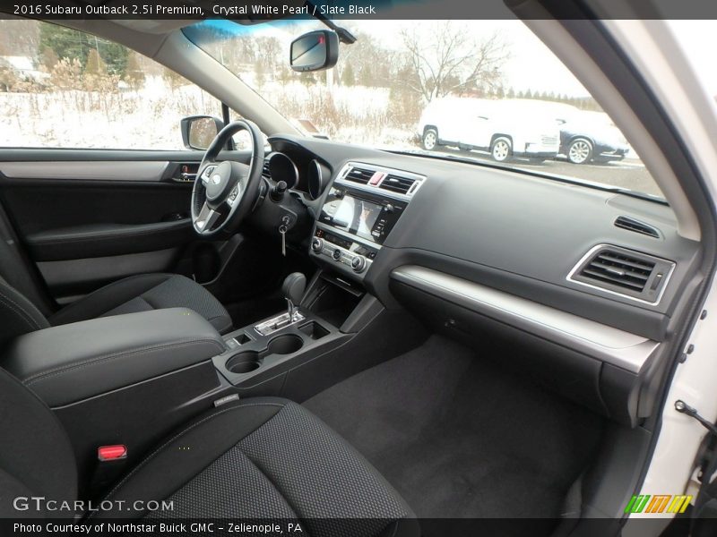 Crystal White Pearl / Slate Black 2016 Subaru Outback 2.5i Premium