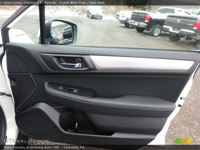Crystal White Pearl / Slate Black 2016 Subaru Outback 2.5i Premium