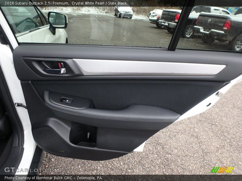Crystal White Pearl / Slate Black 2016 Subaru Outback 2.5i Premium