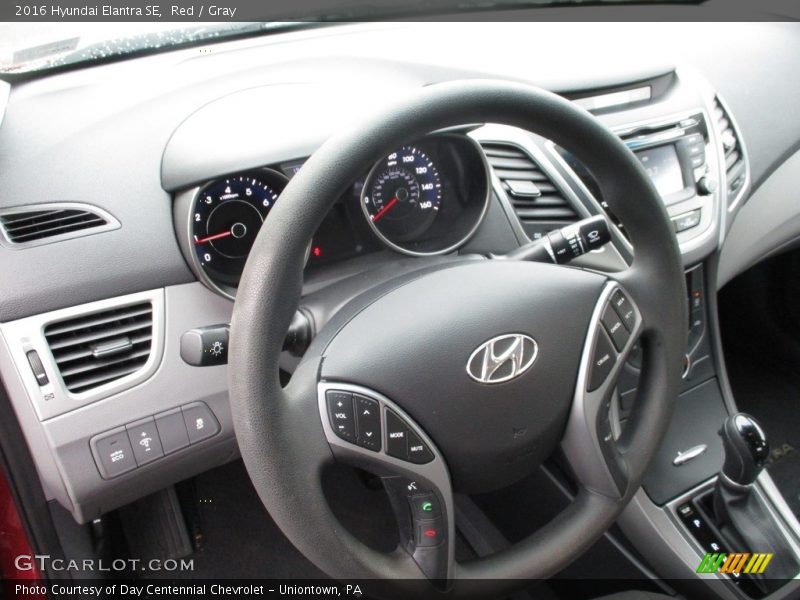 Red / Gray 2016 Hyundai Elantra SE