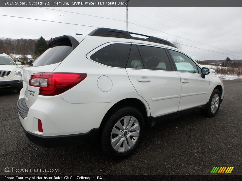 Crystal White Pearl / Slate Black 2016 Subaru Outback 2.5i Premium