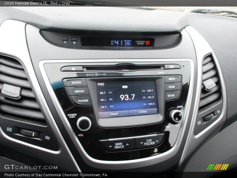 Red / Gray 2016 Hyundai Elantra SE