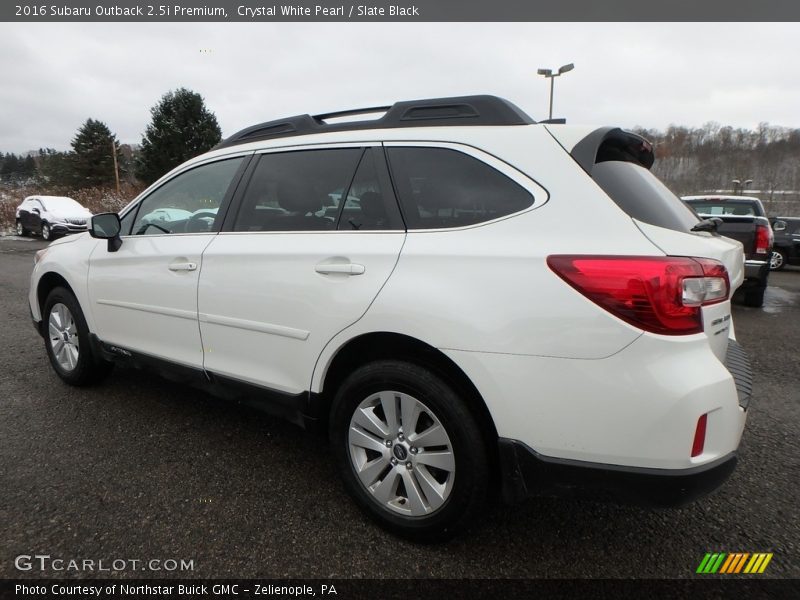 Crystal White Pearl / Slate Black 2016 Subaru Outback 2.5i Premium