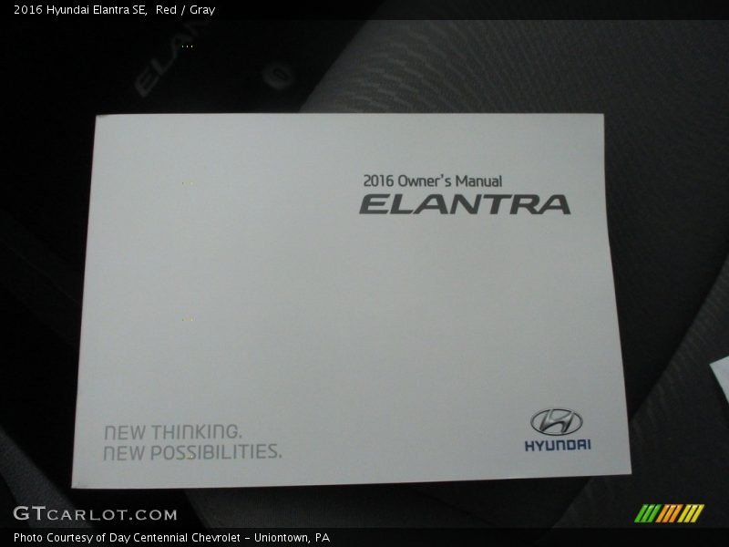 Red / Gray 2016 Hyundai Elantra SE