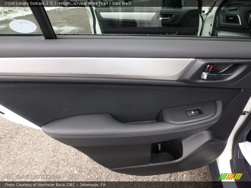 Crystal White Pearl / Slate Black 2016 Subaru Outback 2.5i Premium