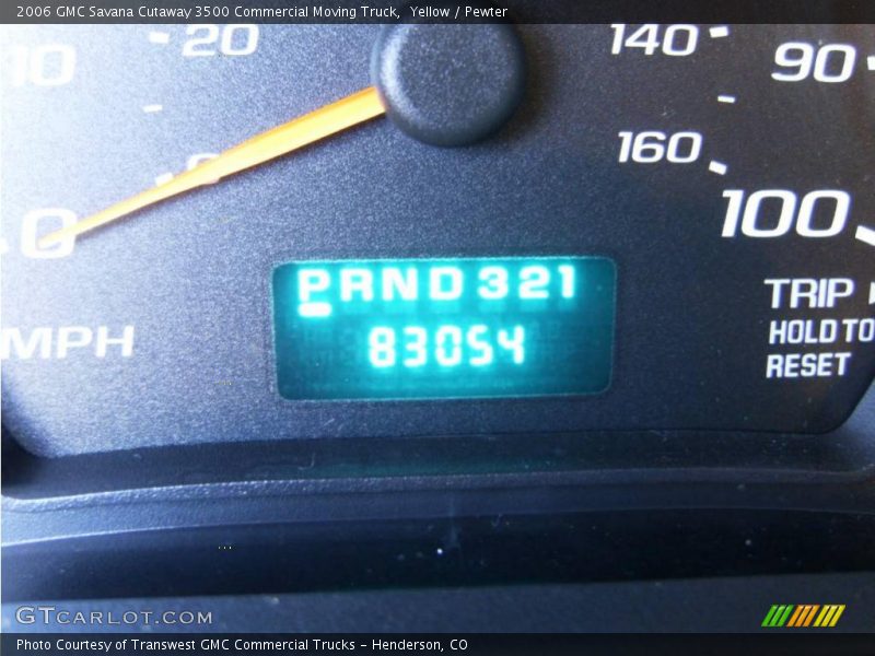 Yellow / Pewter 2006 GMC Savana Cutaway 3500 Commercial Moving Truck