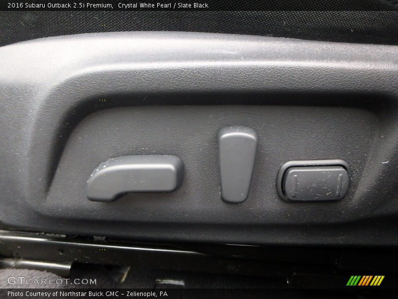 Crystal White Pearl / Slate Black 2016 Subaru Outback 2.5i Premium