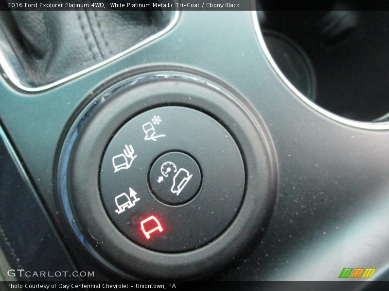 White Platinum Metallic Tri-Coat / Ebony Black 2016 Ford Explorer Platinum 4WD