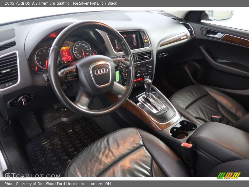 Ice Silver Metallic / Black 2009 Audi Q5 3.2 Premium quattro