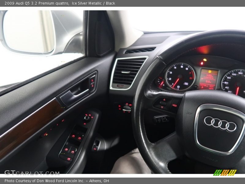 Ice Silver Metallic / Black 2009 Audi Q5 3.2 Premium quattro