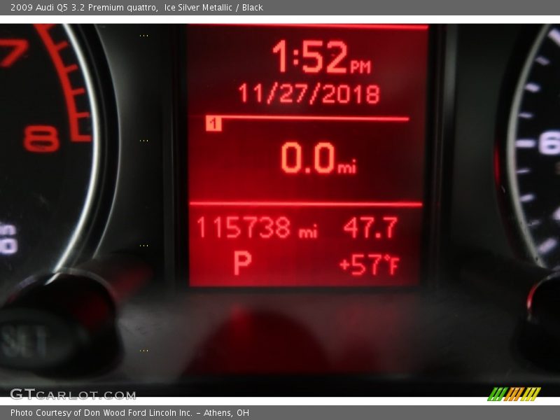 Ice Silver Metallic / Black 2009 Audi Q5 3.2 Premium quattro