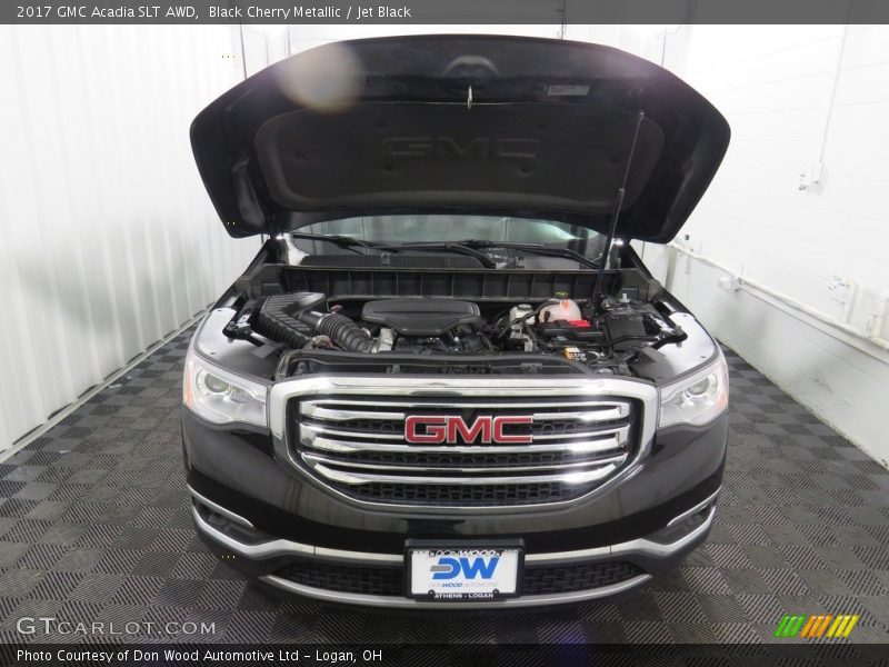 Black Cherry Metallic / Jet Black 2017 GMC Acadia SLT AWD
