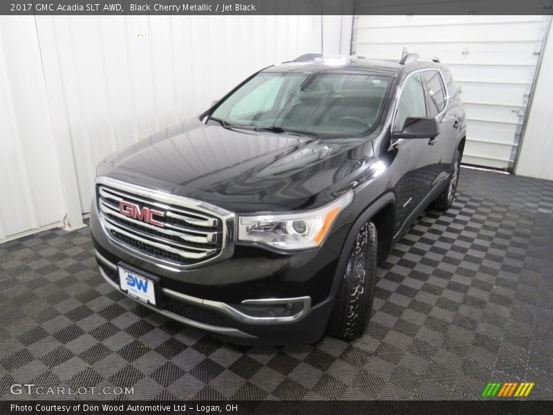 Black Cherry Metallic / Jet Black 2017 GMC Acadia SLT AWD
