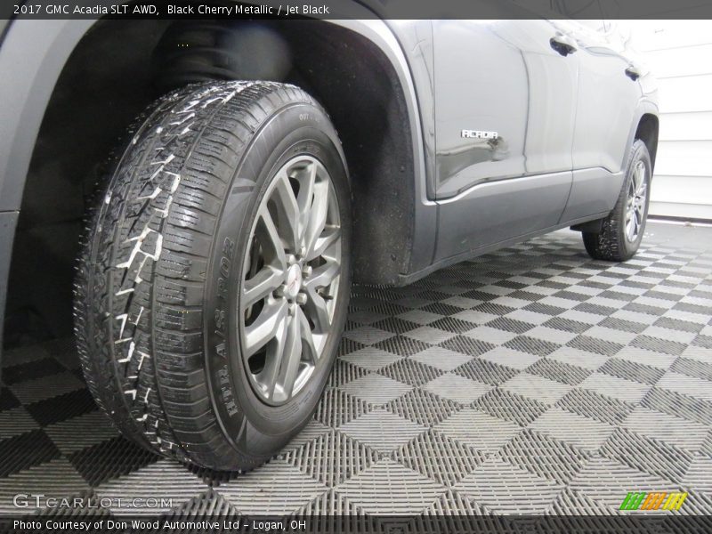 Black Cherry Metallic / Jet Black 2017 GMC Acadia SLT AWD