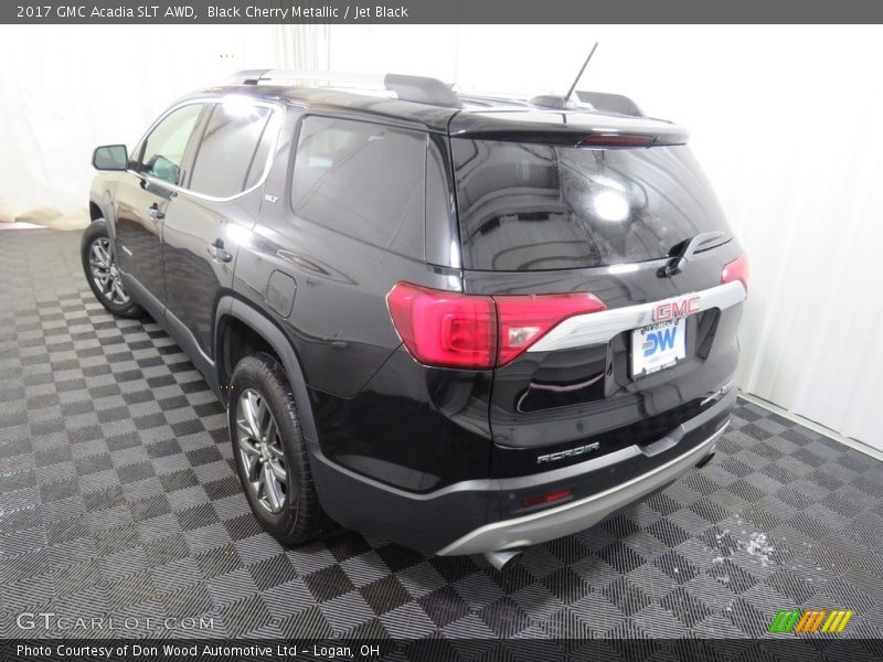 Black Cherry Metallic / Jet Black 2017 GMC Acadia SLT AWD