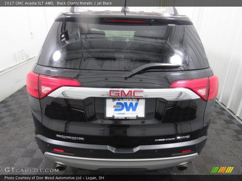 Black Cherry Metallic / Jet Black 2017 GMC Acadia SLT AWD