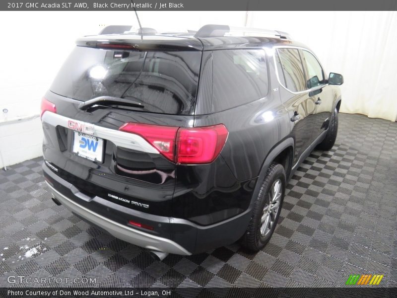 Black Cherry Metallic / Jet Black 2017 GMC Acadia SLT AWD