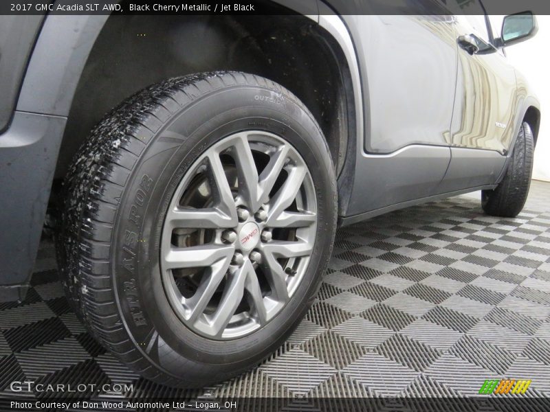Black Cherry Metallic / Jet Black 2017 GMC Acadia SLT AWD