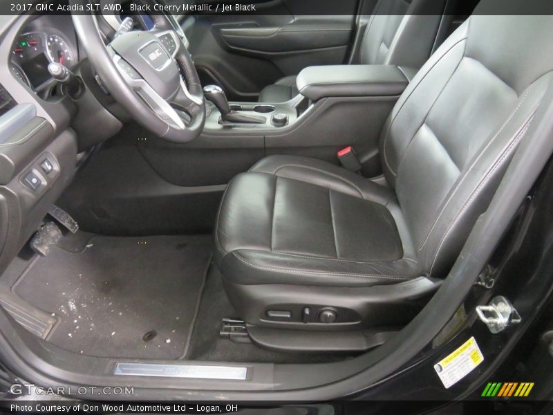Black Cherry Metallic / Jet Black 2017 GMC Acadia SLT AWD