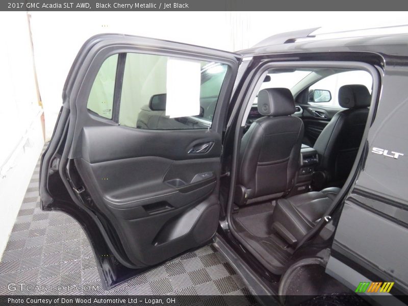 Black Cherry Metallic / Jet Black 2017 GMC Acadia SLT AWD