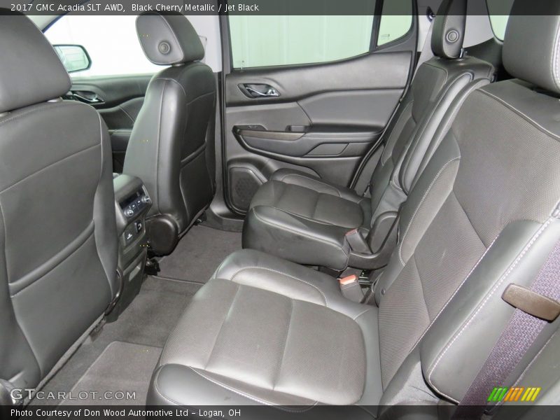 Black Cherry Metallic / Jet Black 2017 GMC Acadia SLT AWD