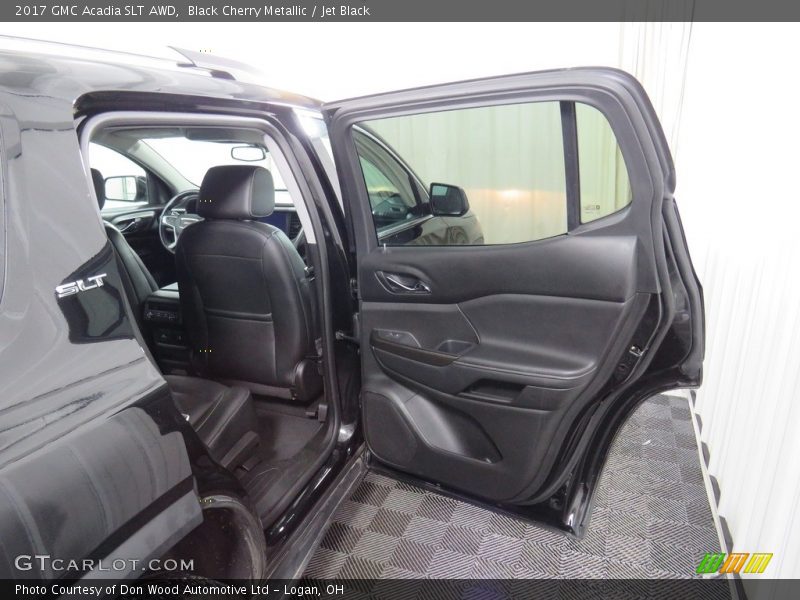 Black Cherry Metallic / Jet Black 2017 GMC Acadia SLT AWD