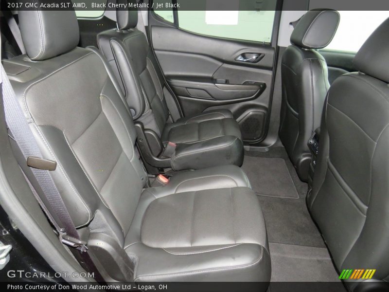 Black Cherry Metallic / Jet Black 2017 GMC Acadia SLT AWD