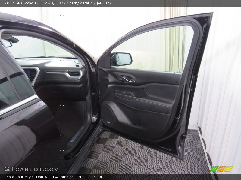Black Cherry Metallic / Jet Black 2017 GMC Acadia SLT AWD