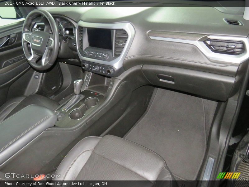 Black Cherry Metallic / Jet Black 2017 GMC Acadia SLT AWD