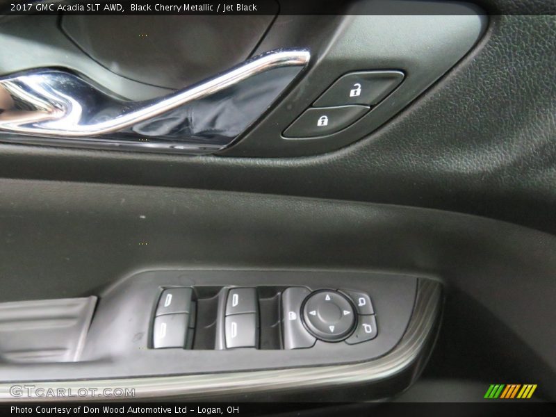 Black Cherry Metallic / Jet Black 2017 GMC Acadia SLT AWD