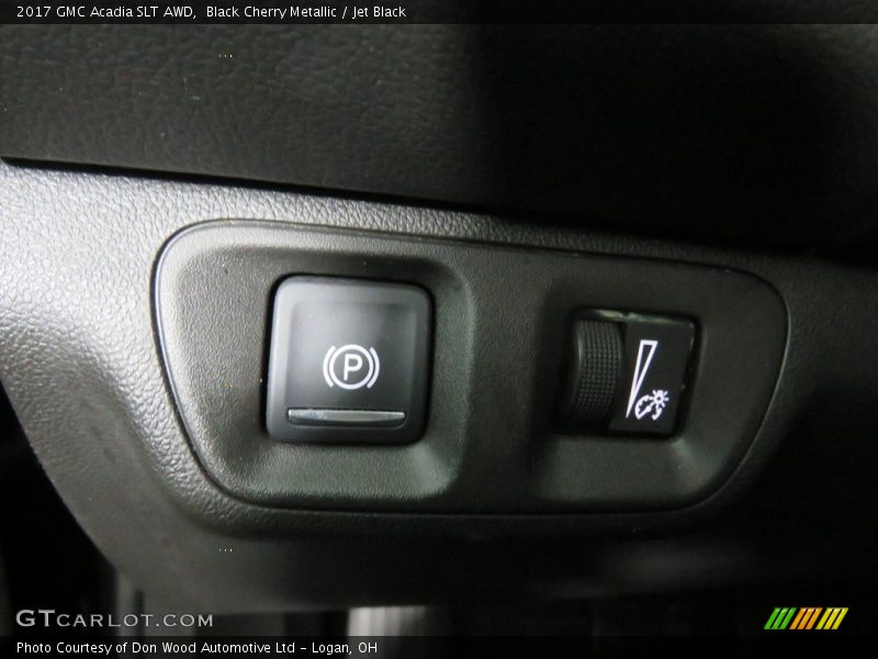Black Cherry Metallic / Jet Black 2017 GMC Acadia SLT AWD