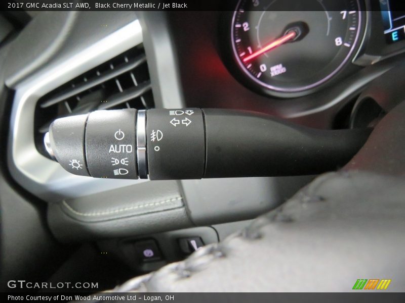 Black Cherry Metallic / Jet Black 2017 GMC Acadia SLT AWD