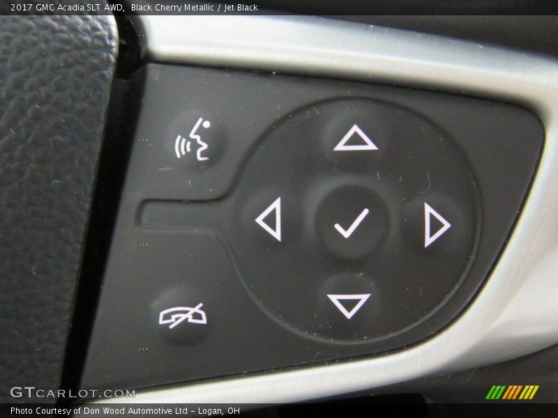 Black Cherry Metallic / Jet Black 2017 GMC Acadia SLT AWD